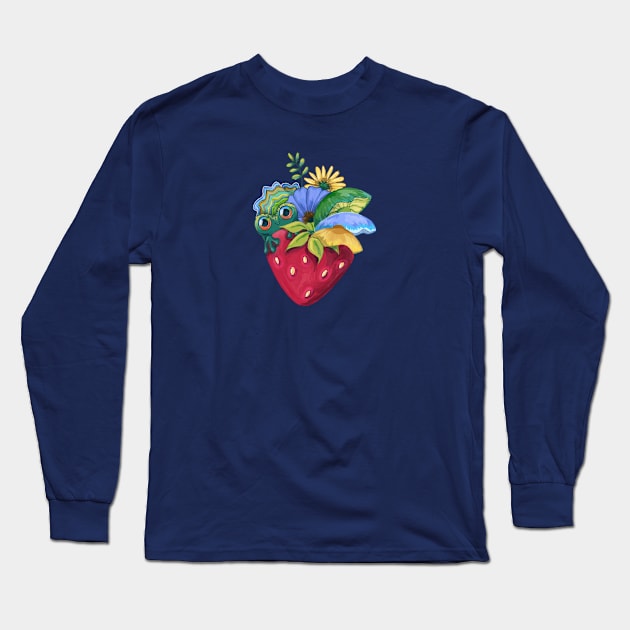 Cute Cottagecore Heart Long Sleeve T-Shirt by Susi V